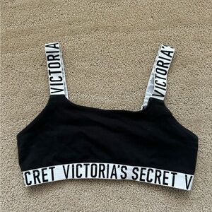 Victoria's Secret Black Bra with Branded Elastic Straps